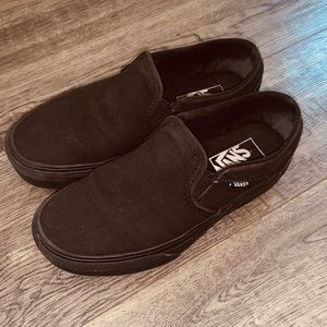 Women’s Vans-platform black-